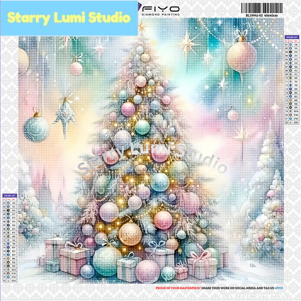 Embroidery Embellishments - Diamond Painting Kit Christmas Tree New