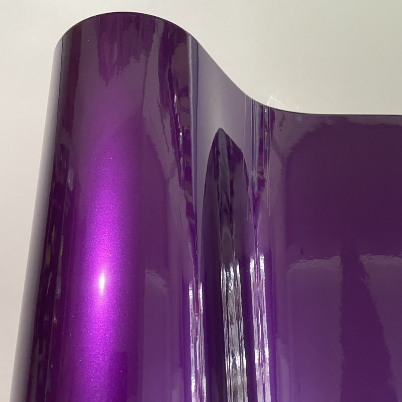 Glitter Vinyl Roll - Glitter Gloss Candy Metallic Purple Vinyl