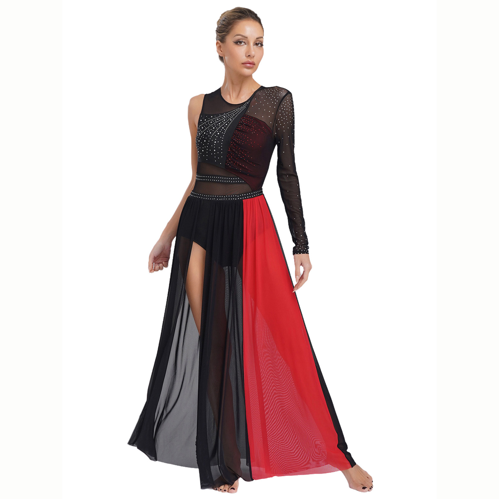 Women Lyrical Dance Costume Rh - огляд і ціна Rhinestone Banding Trim