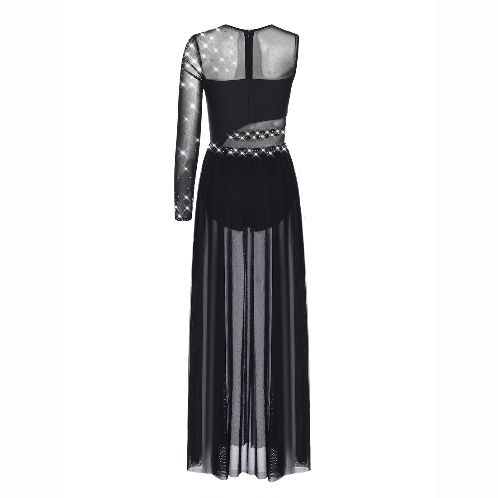 Women Lyrical Dance Costume Rh - огляд і ціна Rhinestone Banding Trim