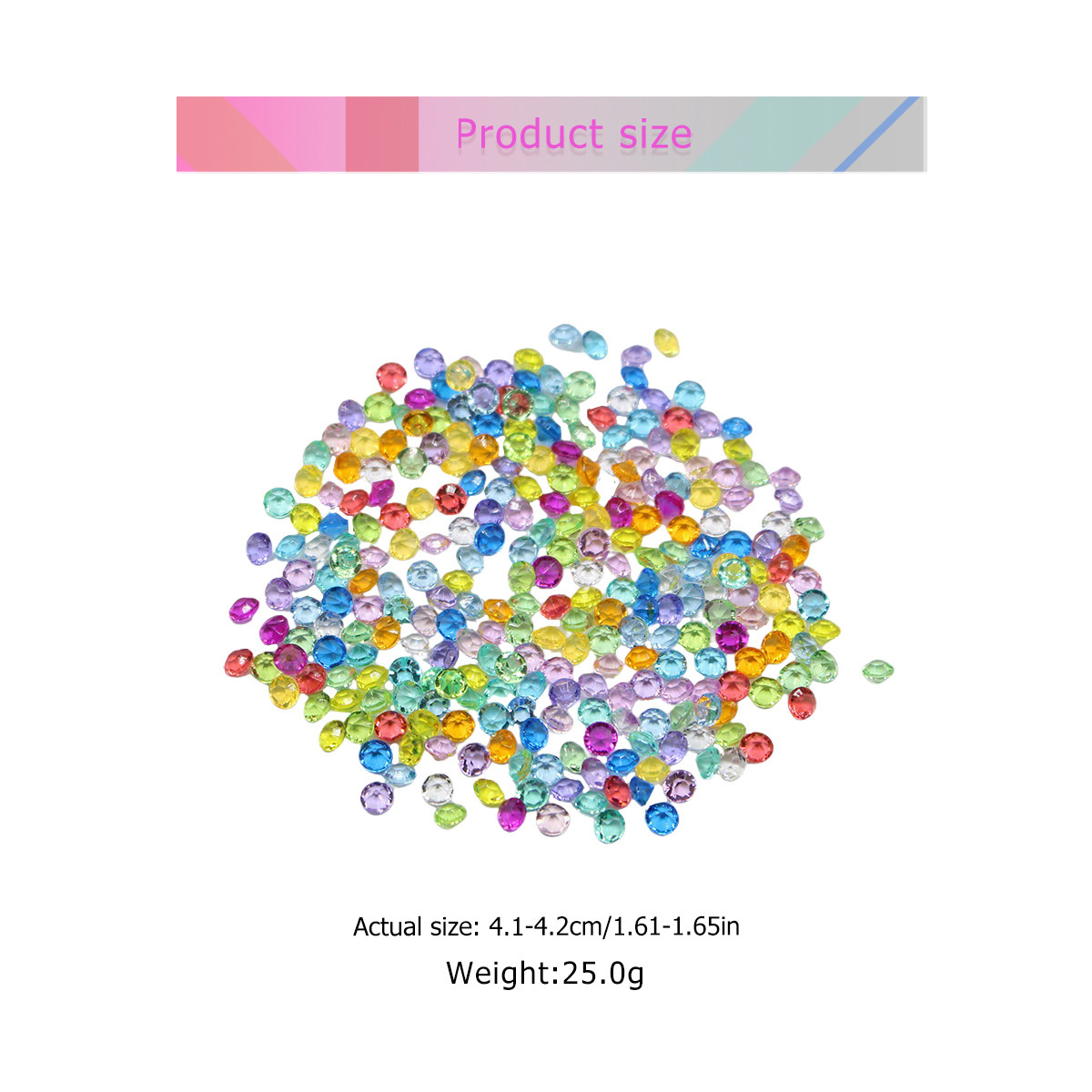 4.5mm Colorful Acrylic Diamond - огляд і ціна Embellishment Crafts