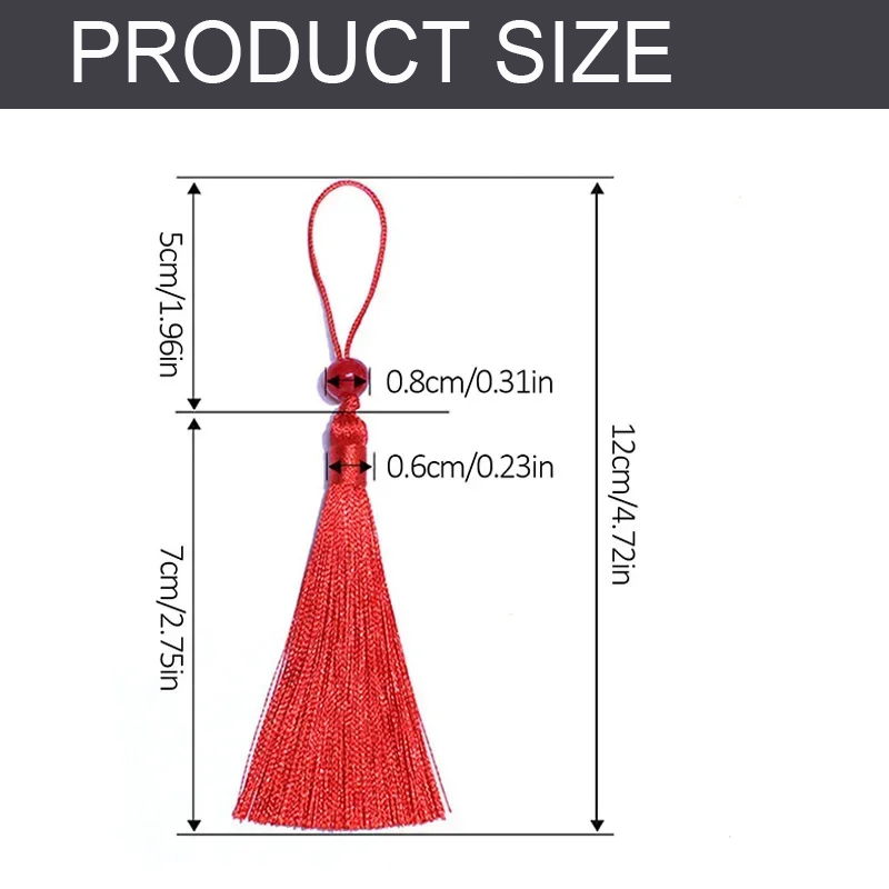 10/5Pcs Polyester Silk Tassel  - огляд і ціна Beaded Trim Fringe