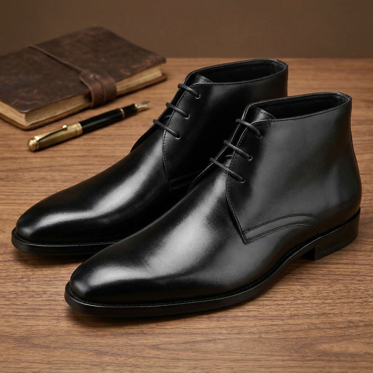 Men's Calf Leather Western Ank - огляд і ціна Guipure Lace Panel