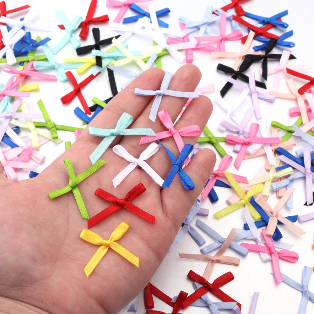 50Pcs 2.5x3cm Ribbons Mini Sat - огляд і ціна Christmas Craft Embellishment