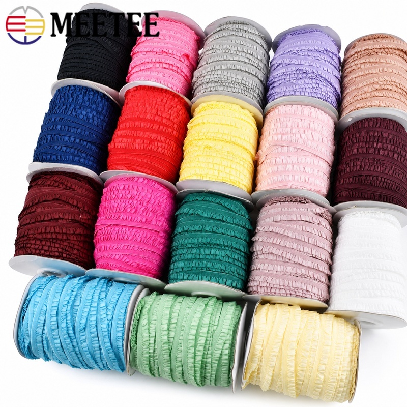 5/10/20M 15mm Ruffle Elastic R - огляд і ціна Lace Ribbon Trim
