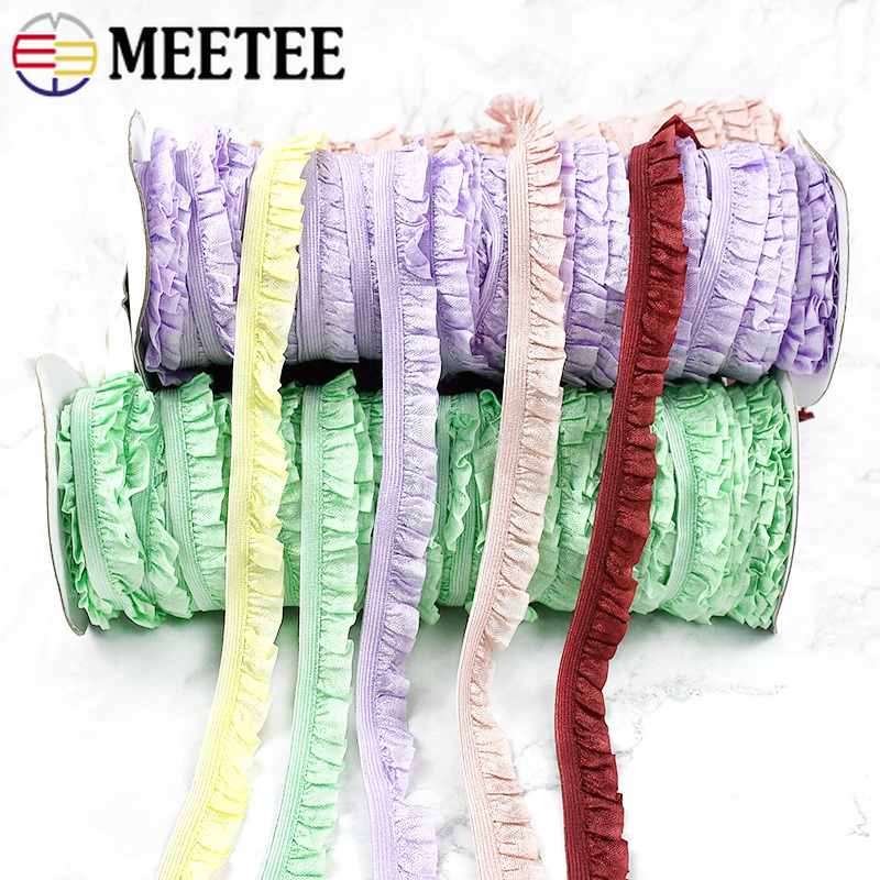 5/10/20M 15mm Ruffle Elastic R - огляд і ціна Lace Ribbon Trim