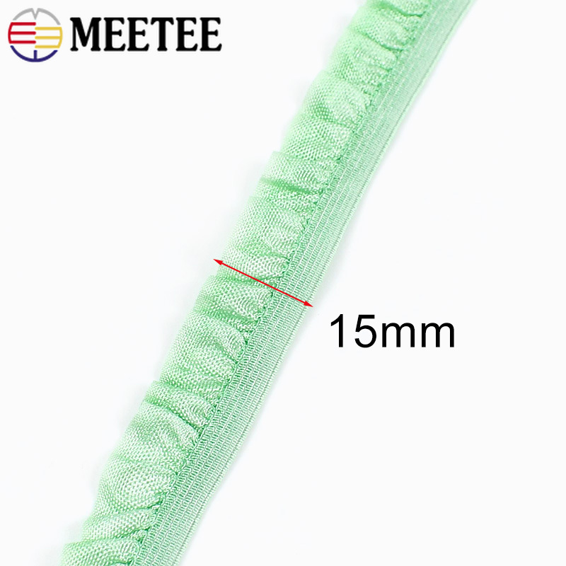5/10/20M 15mm Ruffle Elastic R - огляд і ціна Lace Ribbon Trim