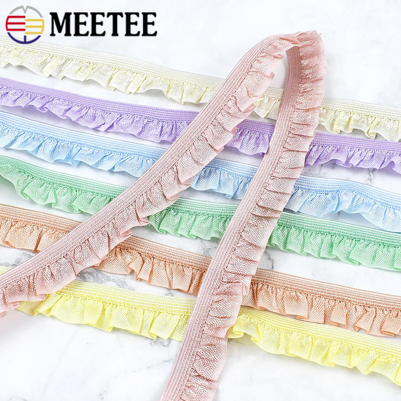 5/10/20M 15mm Ruffle Elastic R - огляд і ціна Lace Ribbon Trim