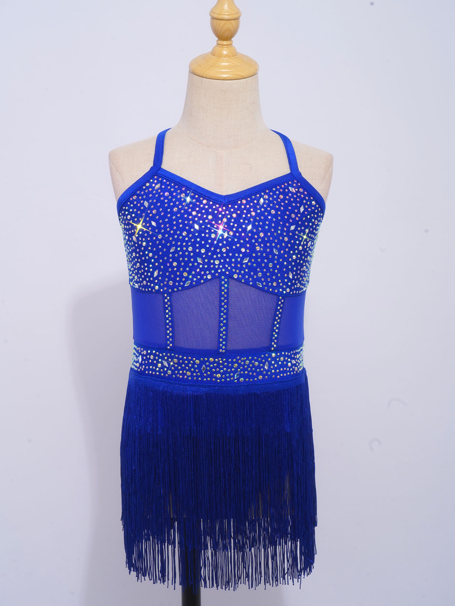 Kids Girls Latin Cha-cha Samba - огляд і ціна Rhinestone Banding Trim