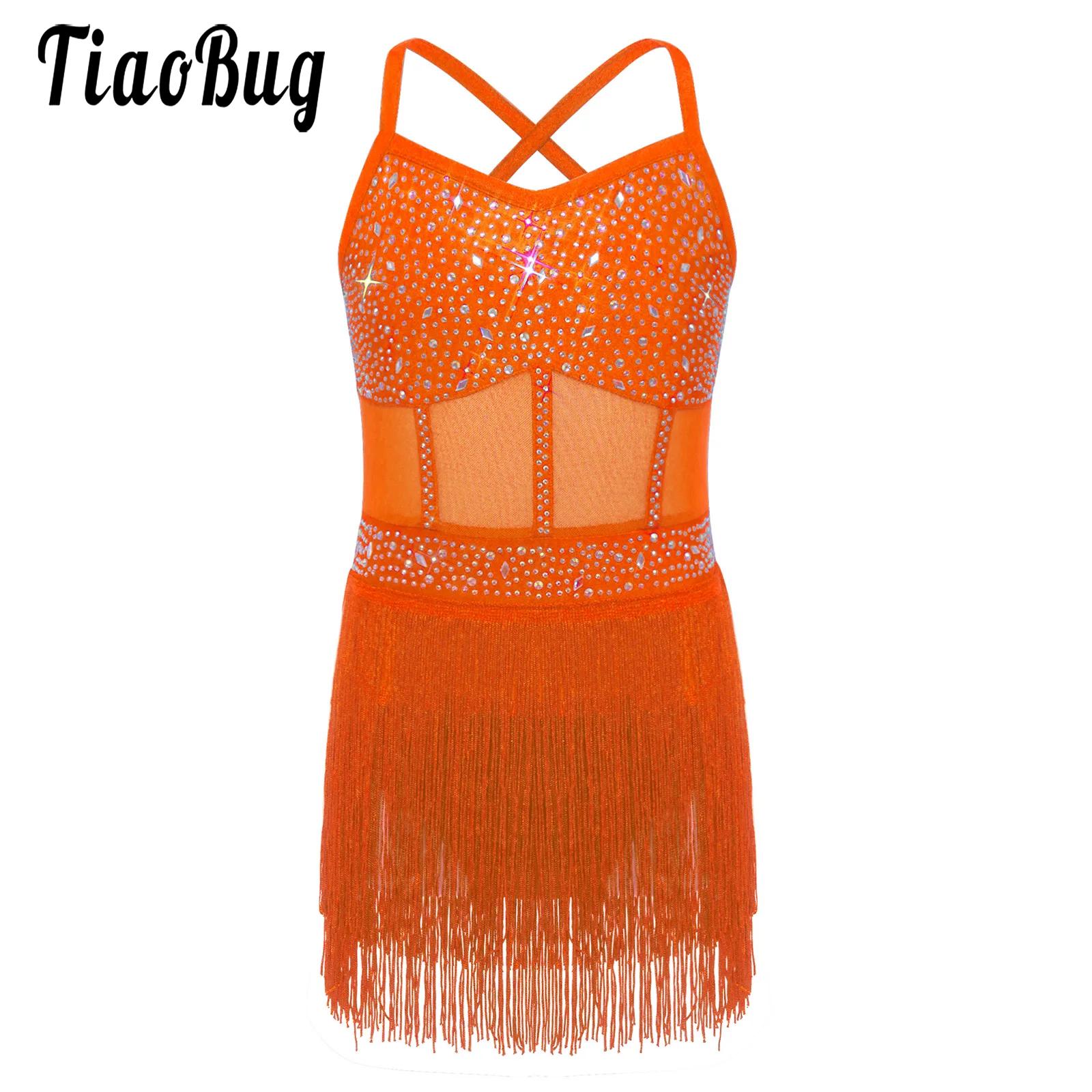 Kids Girls Latin Cha-cha Samba - огляд і ціна Rhinestone Banding Trim
