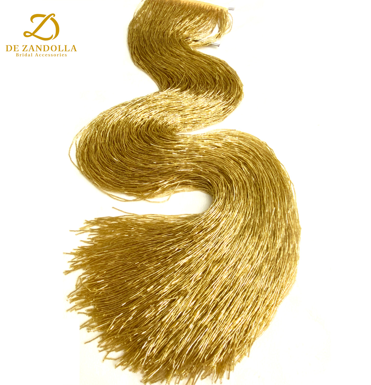 100cm Length Gold Red Crystal  - огляд і ціна Beaded Trim Fringe