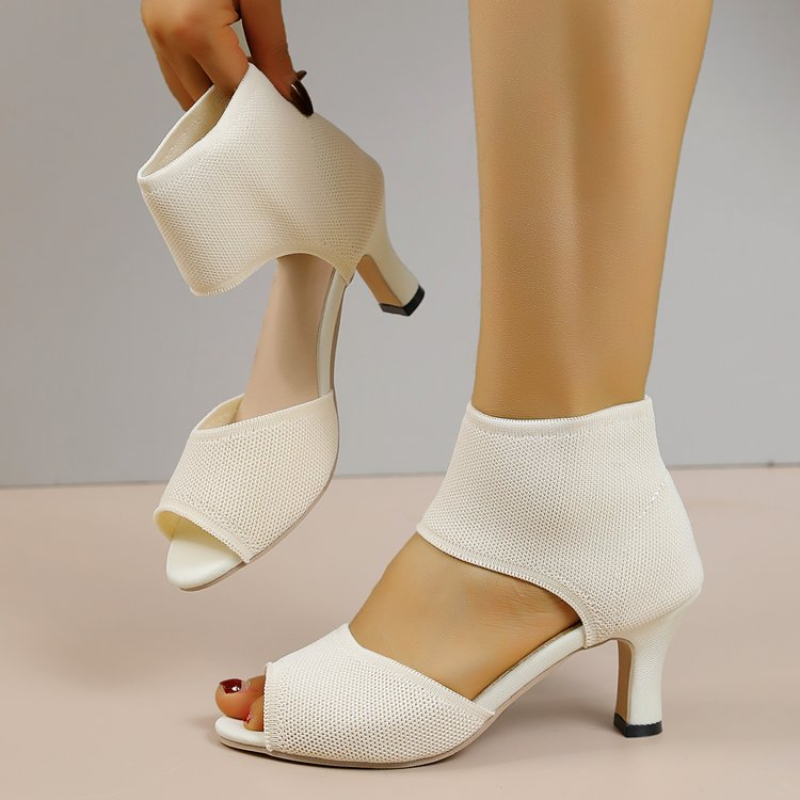 Summer New Peep Toe High Heel  - огляд і ціна Embellish Knit