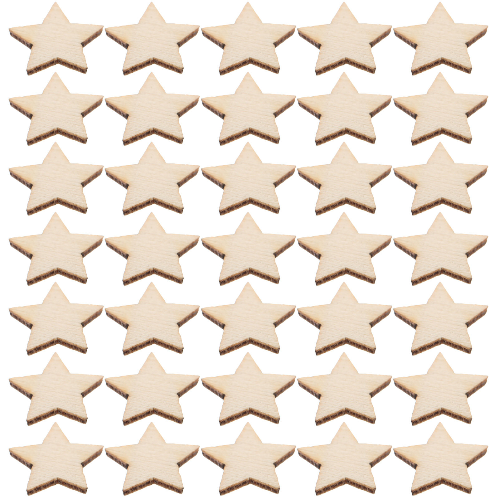 50Pcs Mini Wooden Star Cutouts - огляд і ціна Christmas Craft Embellishment