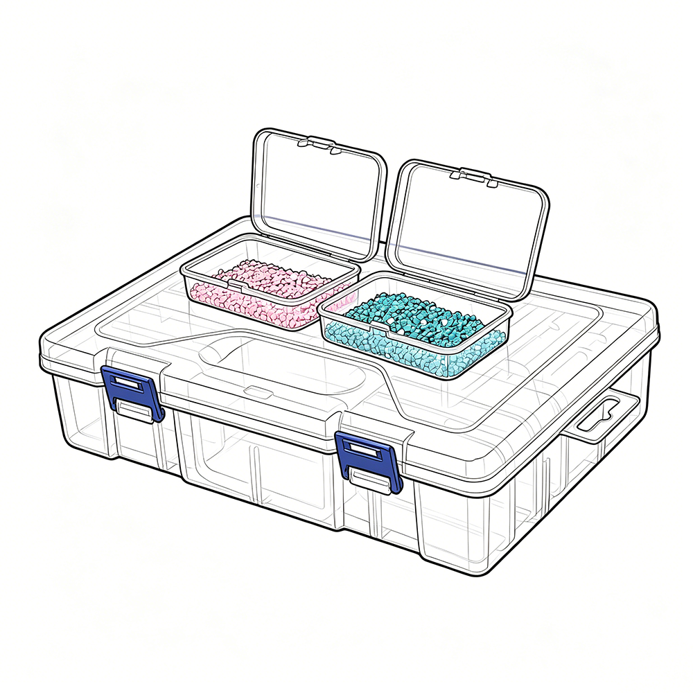 10/19/24/30 Grids 1 Set DIY Be - огляд і ціна Craft Embellishment Storage