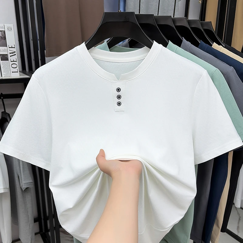 Mens Casual Henley Neck T Shir - огляд і ціна Embellish Knit