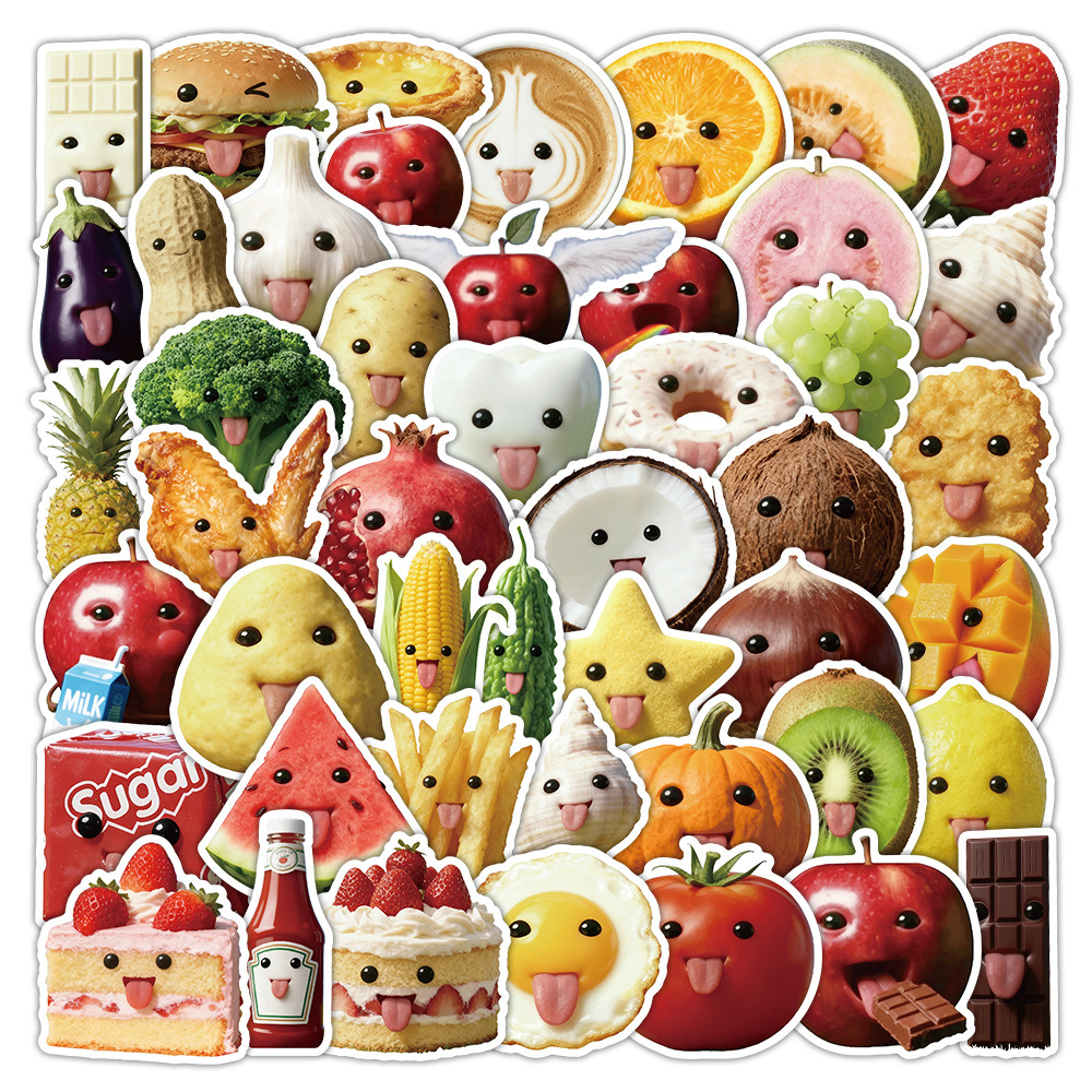 53 Pcs Abstract Art Style Food - огляд і ціна Craft Embellishment World