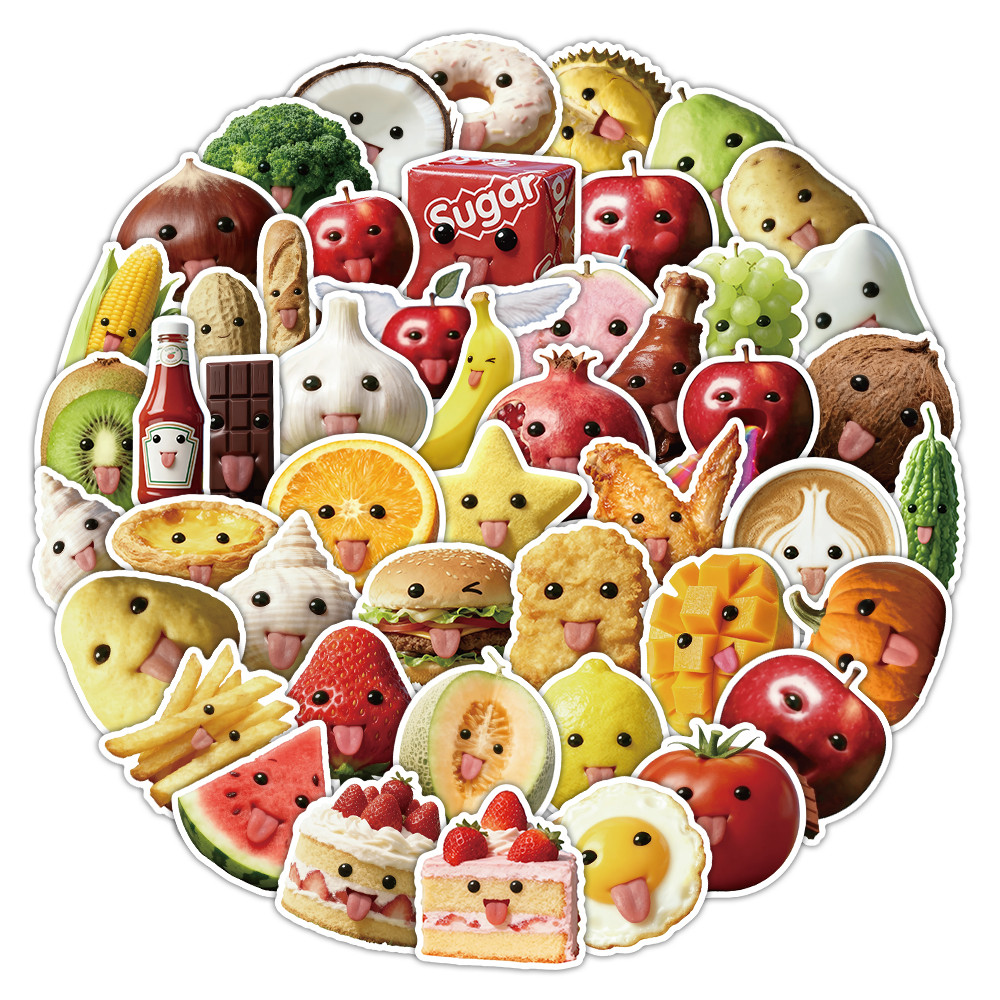 53 Pcs Abstract Art Style Food - огляд і ціна Craft Embellishment World