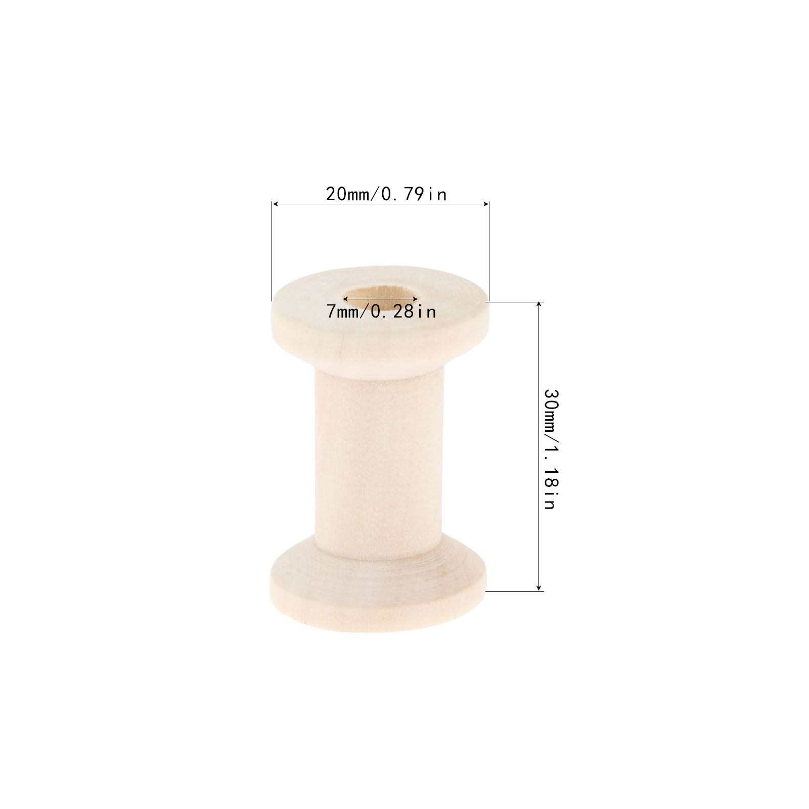 10Pcs Sewing Wooden Bobbins Sp - огляд і ціна Organza Ribbon Spool