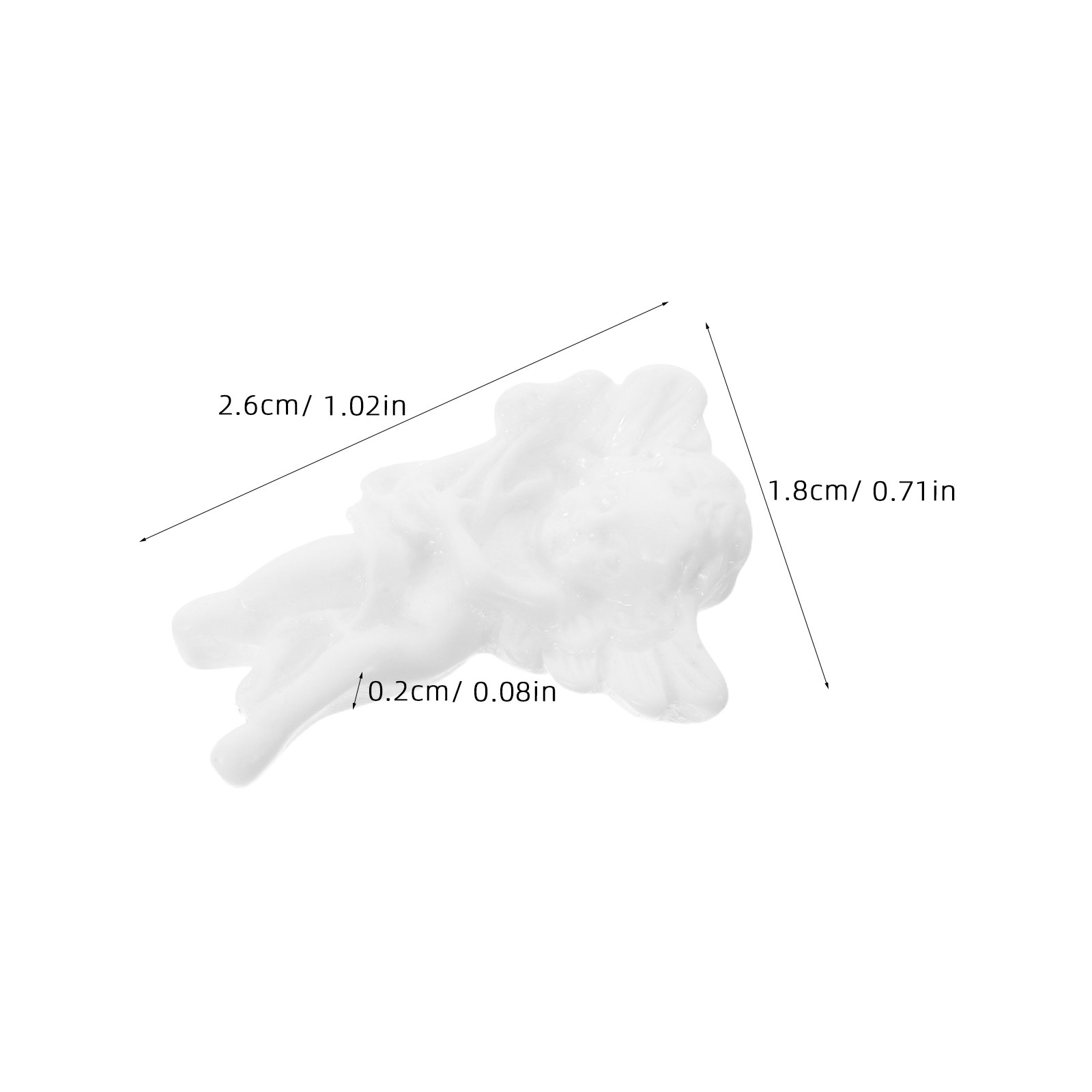 100Pcs Resin Angel Miniatures  - огляд і ціна Christmas Craft Embellishment