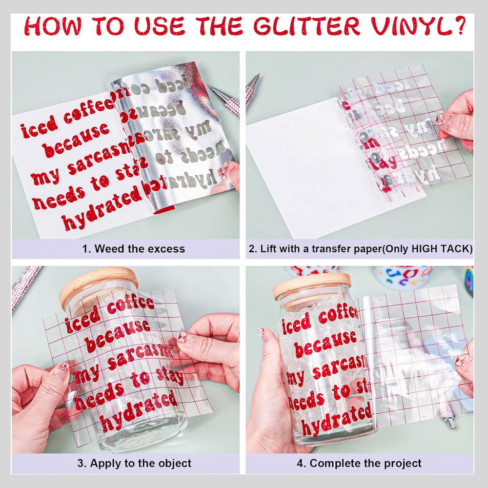 Smart Glitter Adhesive Vinyl f - огляд і ціна Glitter Vinyl Roll