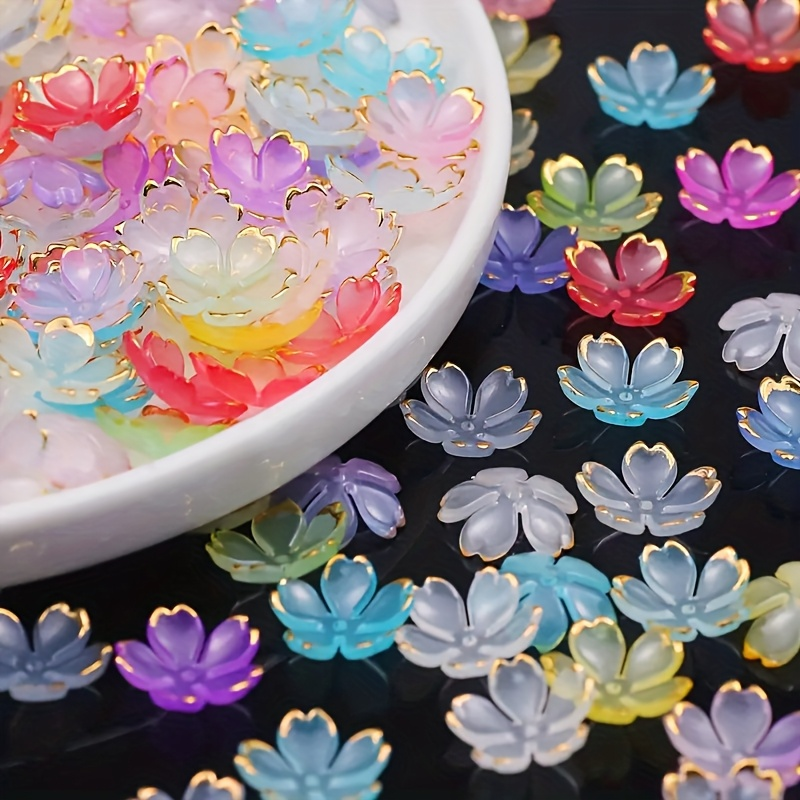 200/100pcs 15mm Colorful Acryl - огляд і ціна Embroidery Embellishments