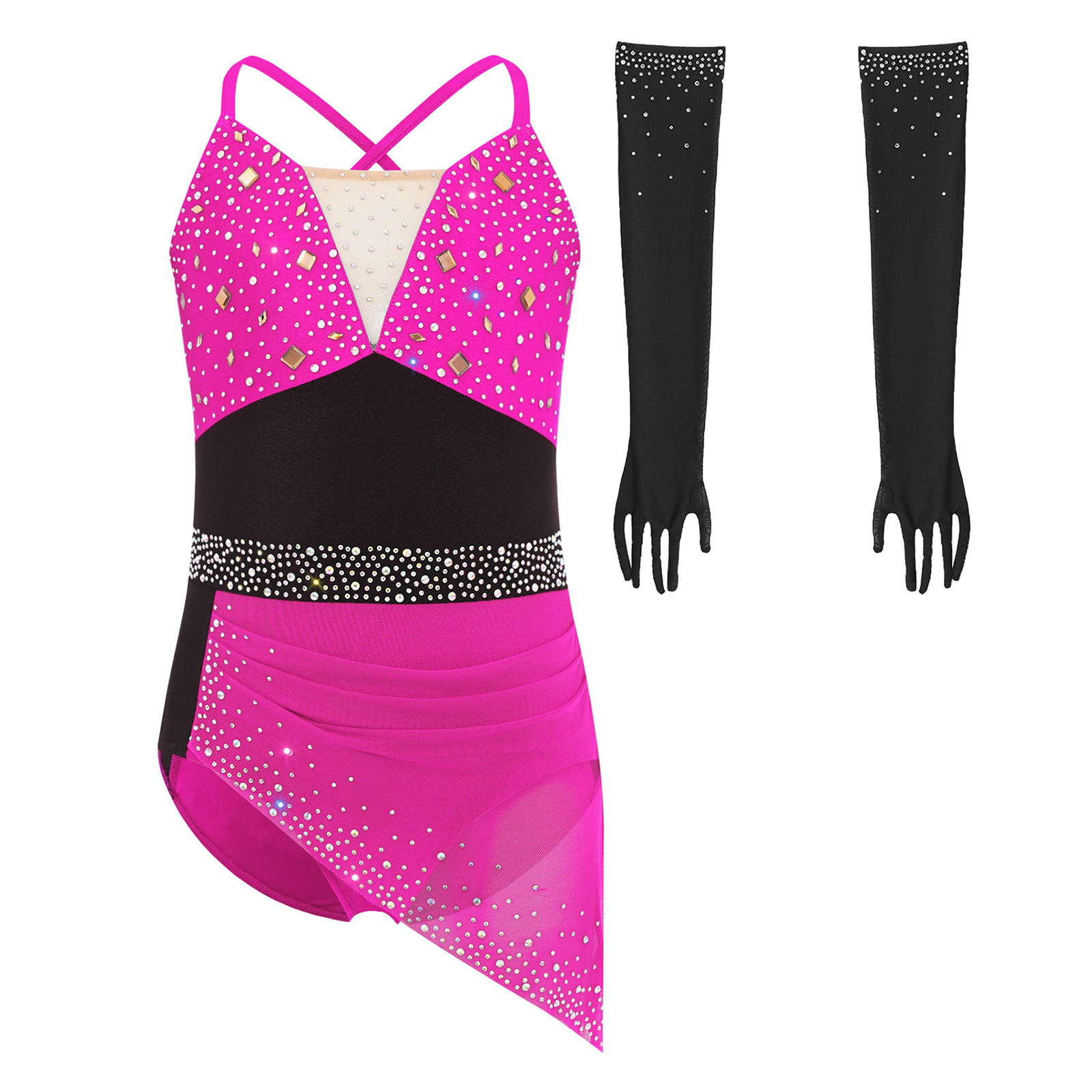 Teen Girls Shiny Rhinestones L - огляд і ціна Rhinestone Banding Trim