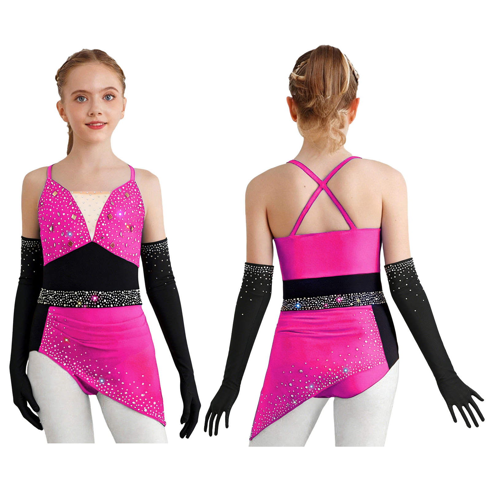 Teen Girls Shiny Rhinestones L - огляд і ціна Rhinestone Banding Trim