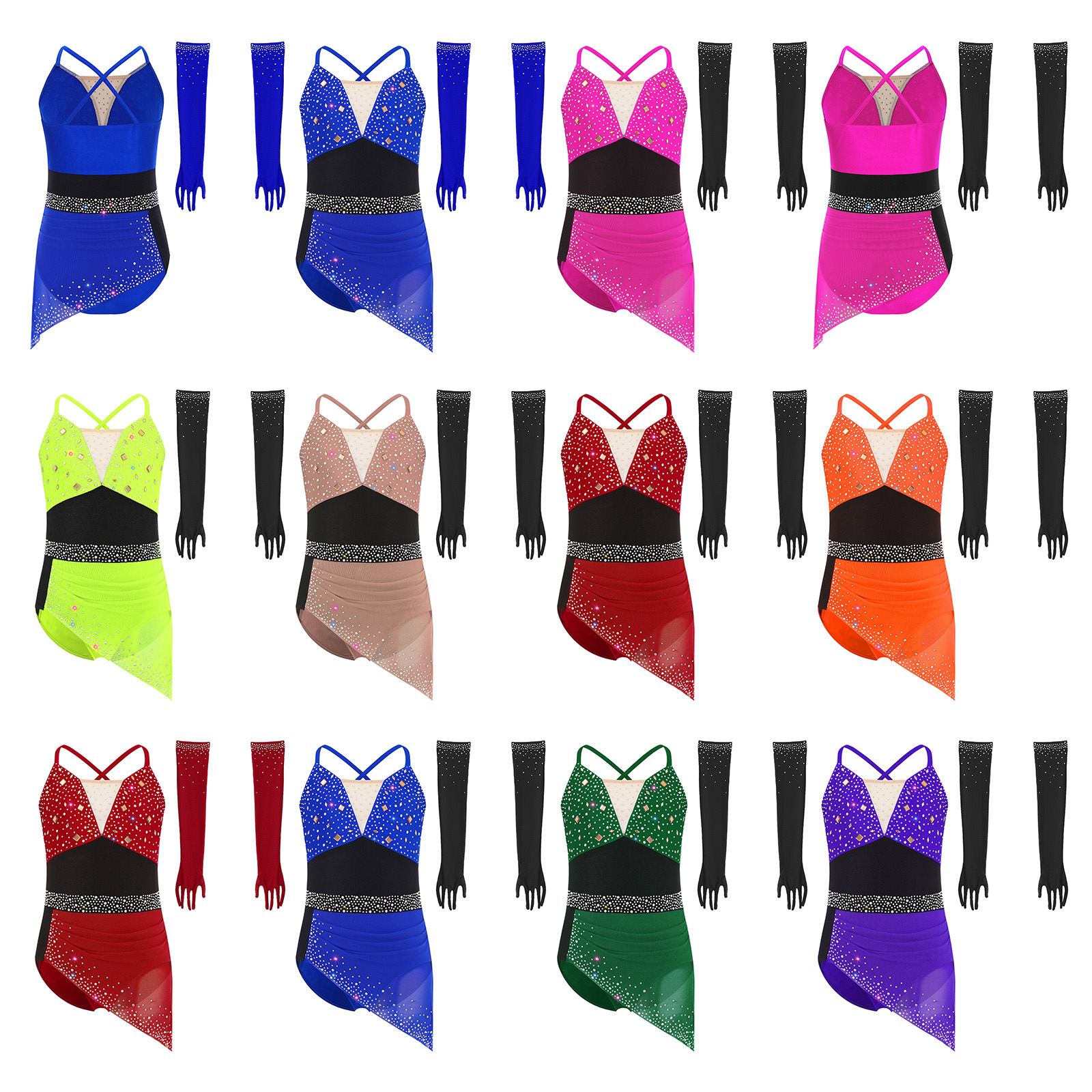 Teen Girls Shiny Rhinestones L - огляд і ціна Rhinestone Banding Trim