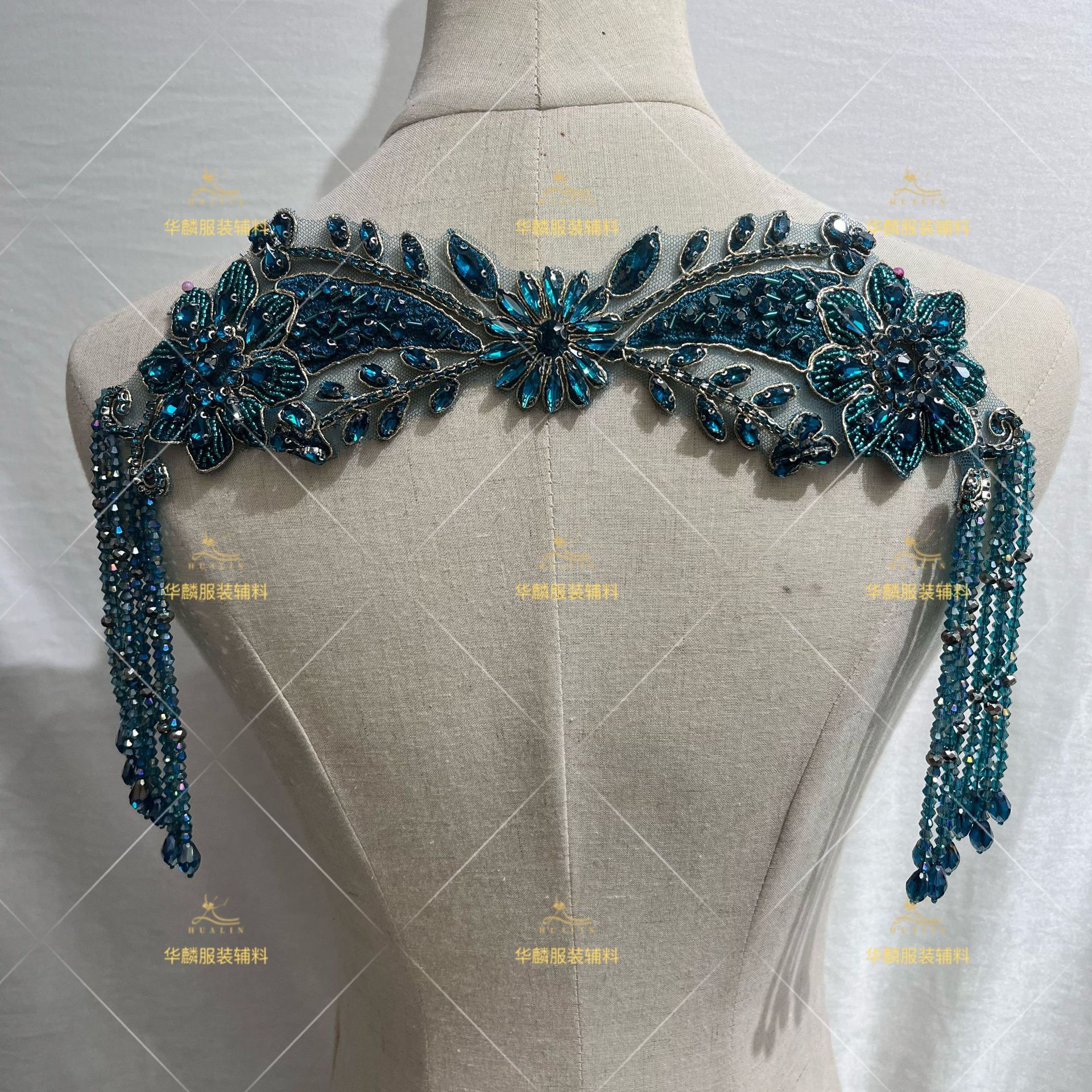 Hand Beaded Fringe Trim with P - огляд і ціна Beaded Trim Fringe