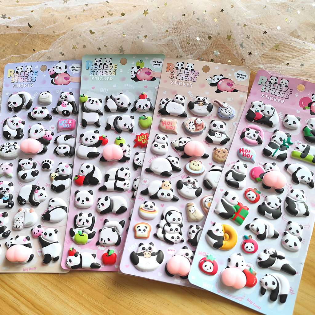 4-Piece Cute Panda Stress Reli - огляд і ціна Craft Embellishment World