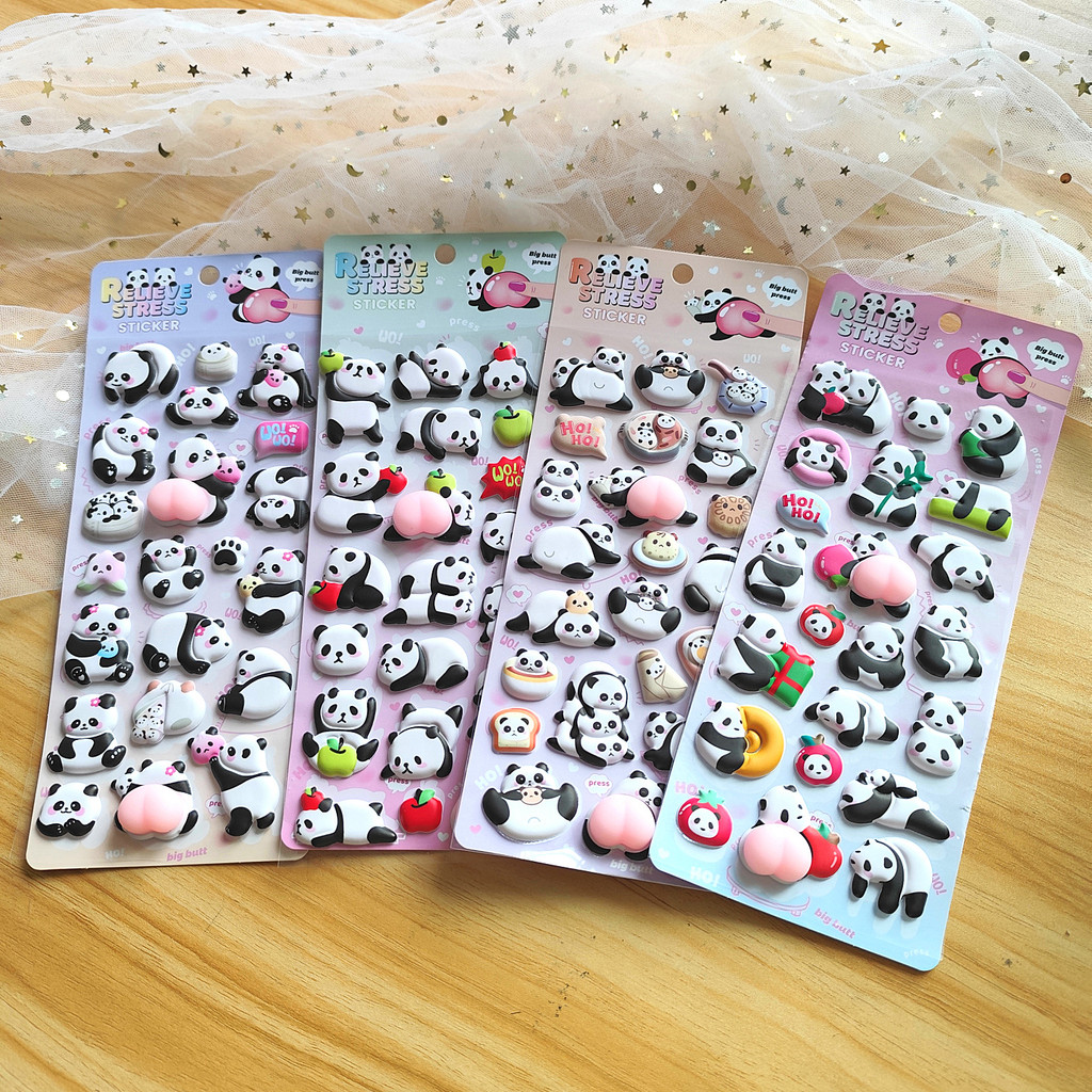 4-Piece Cute Panda Stress Reli - огляд і ціна Craft Embellishment World