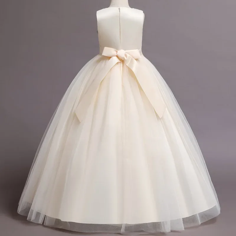 Fashion Bow Flower Girl Dresse - огляд і ціна Lace Ribbon Trim