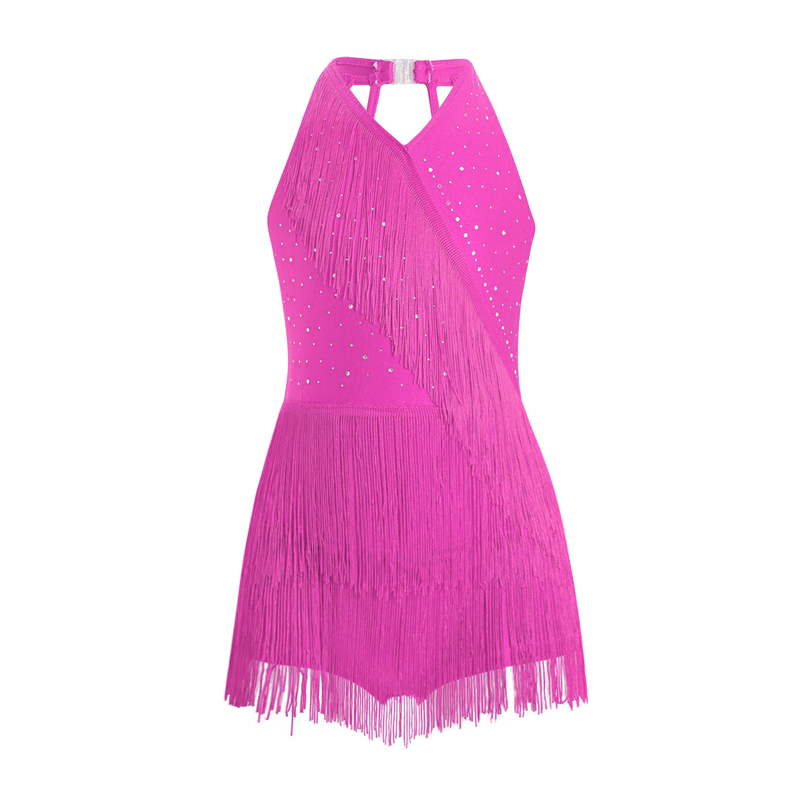 Kid Girls Latin Dance Tango Ch - огляд і ціна Rhinestone Banding Trim