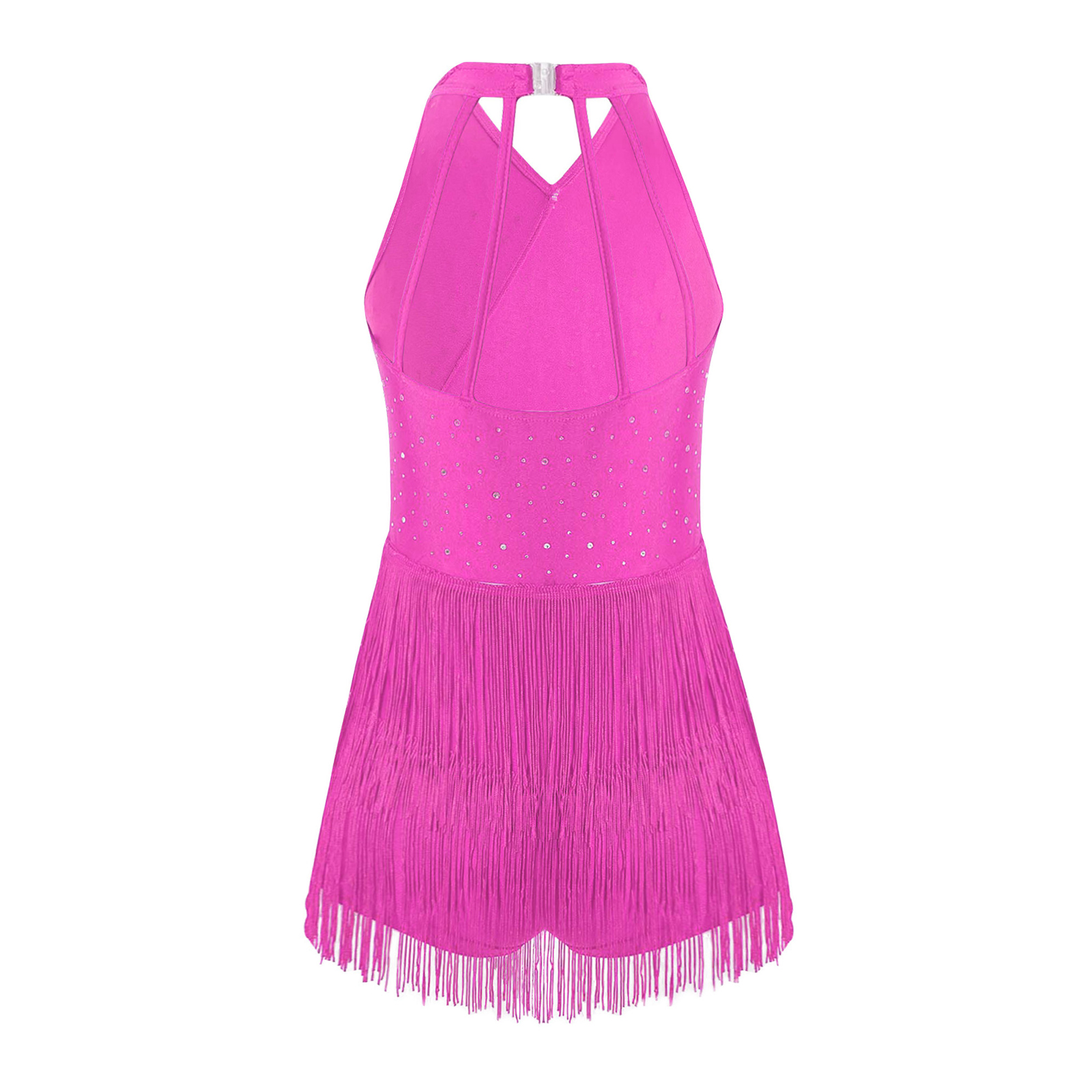 Kids Girls Shiny Tassel Leotar - огляд і ціна Rhinestone Banding Trim
