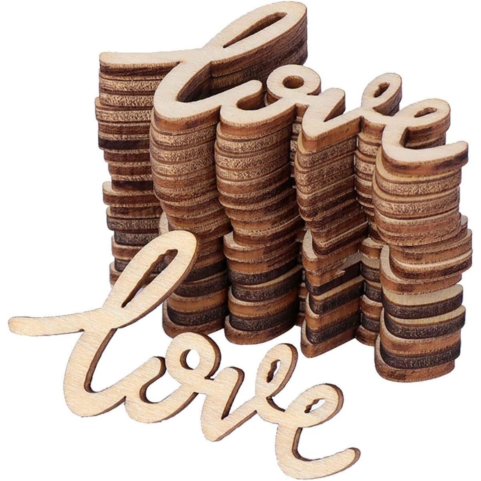 18/36 Pcs Little Love Wood Cra - огляд і ціна Christmas Craft Embellishment