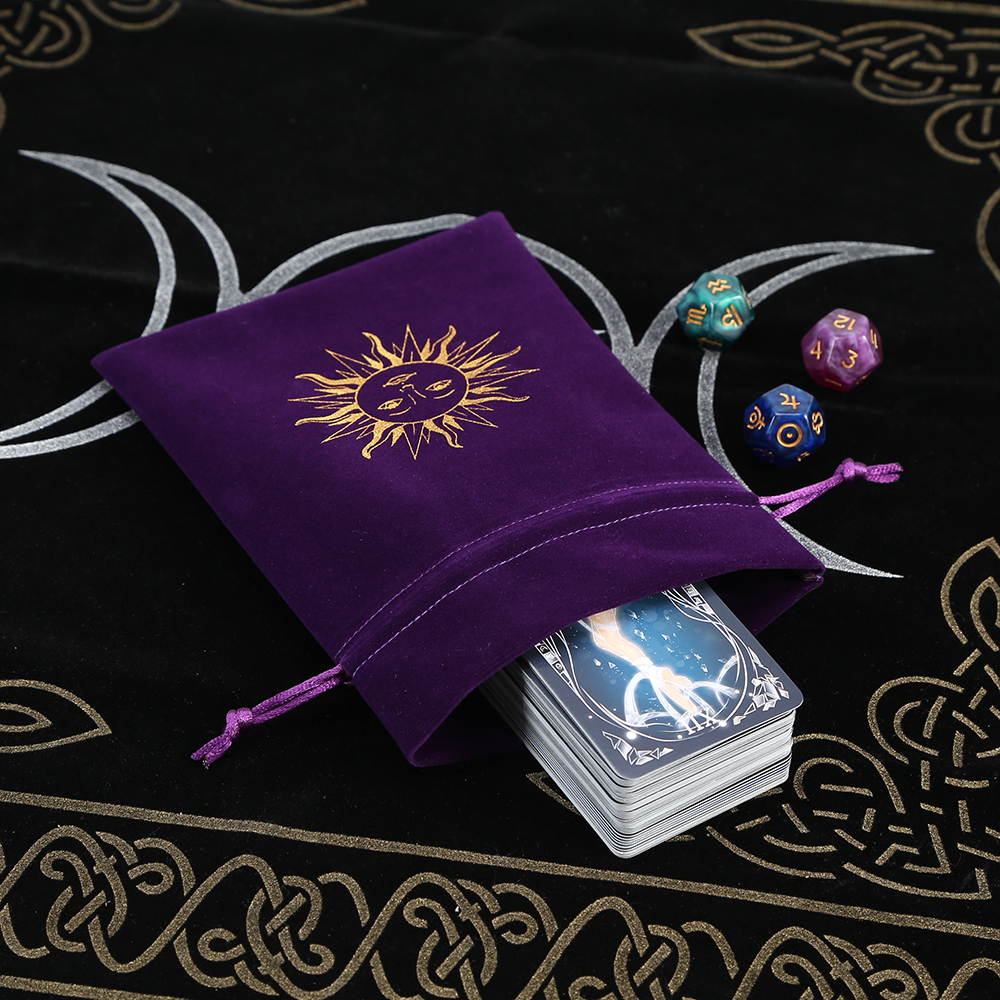 5Pcs Tarot Storage Velvet Bag  - огляд і ціна Craft Embellishment Storage