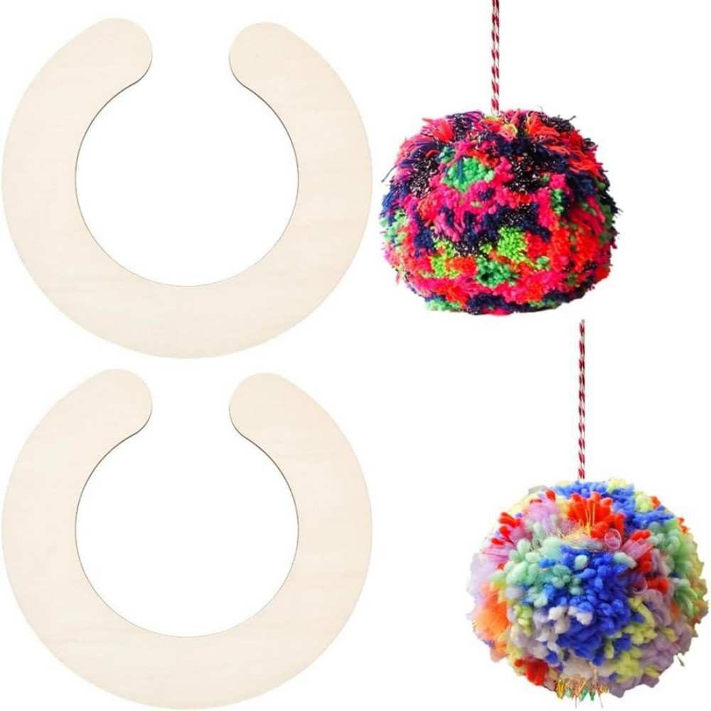 2pcs Wooden Pom Pom Maker Set  - огляд і ціна Pom Pom Maker Tool