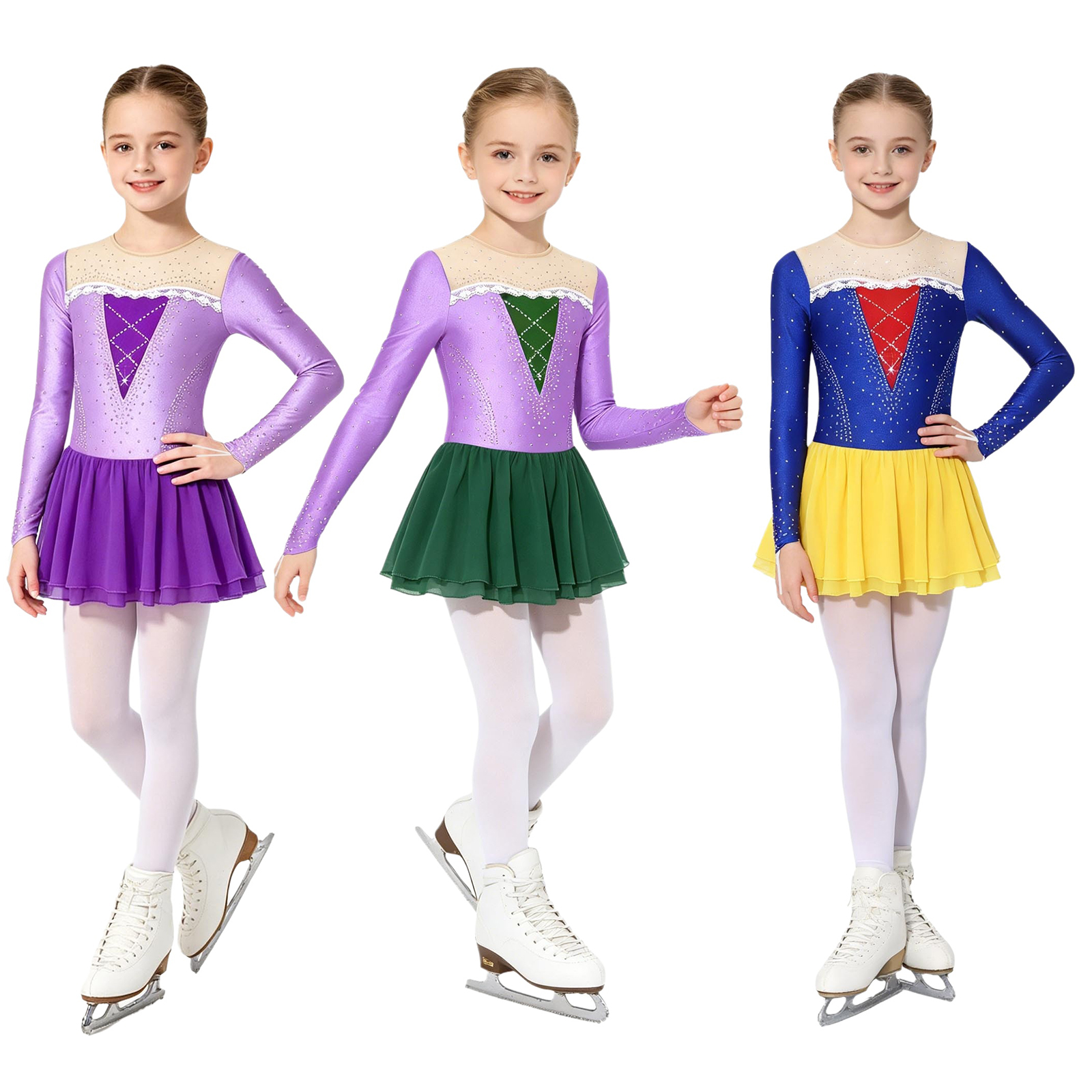 6-16Y Girls Princess Dance Dre - огляд і ціна Rhinestone Banding Trim