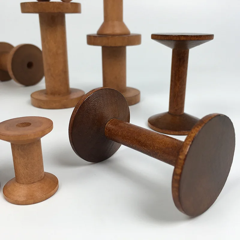 Vintage Wooden Spools DIY Reel - огляд і ціна Organza Ribbon Spool