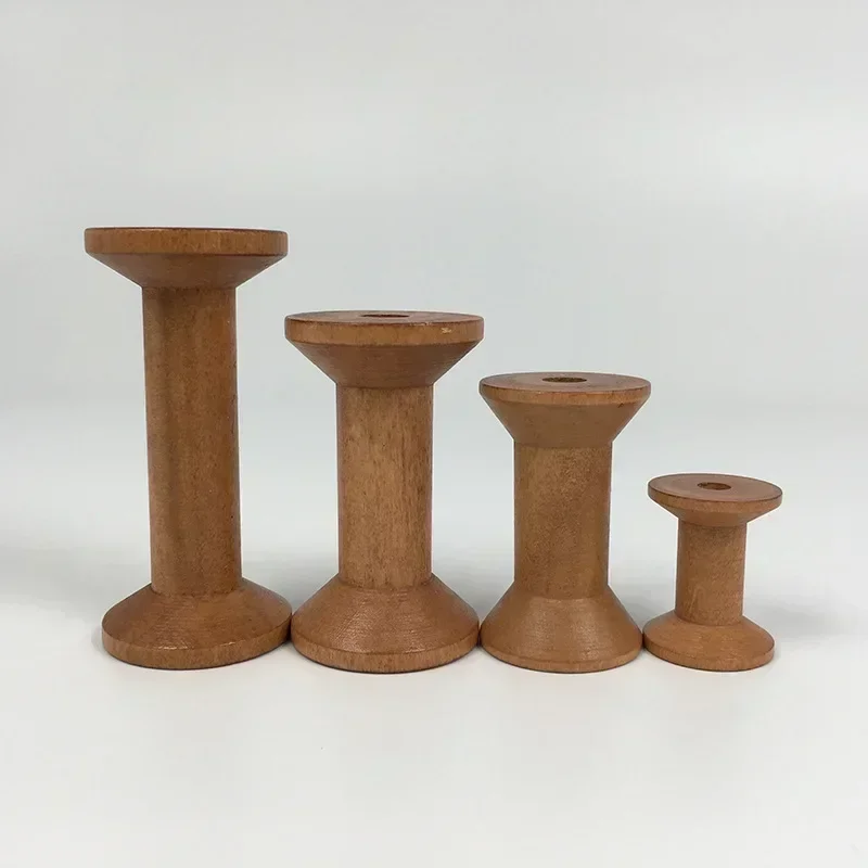 1Pc Vintage Wooden Spools DIY  - огляд і ціна Organza Ribbon Spool