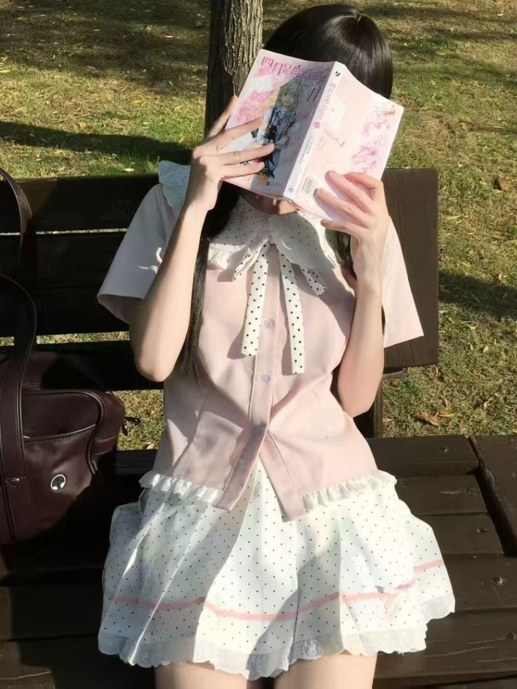 Japanese Sweet Kawaii 2 Piece  - огляд і ціна Elastic Lace Trim