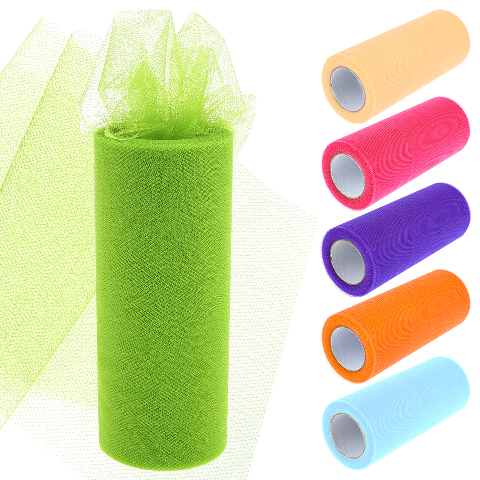 6 Colours Organza Tulle Fabric - огляд і ціна Organza Ribbon Spool
