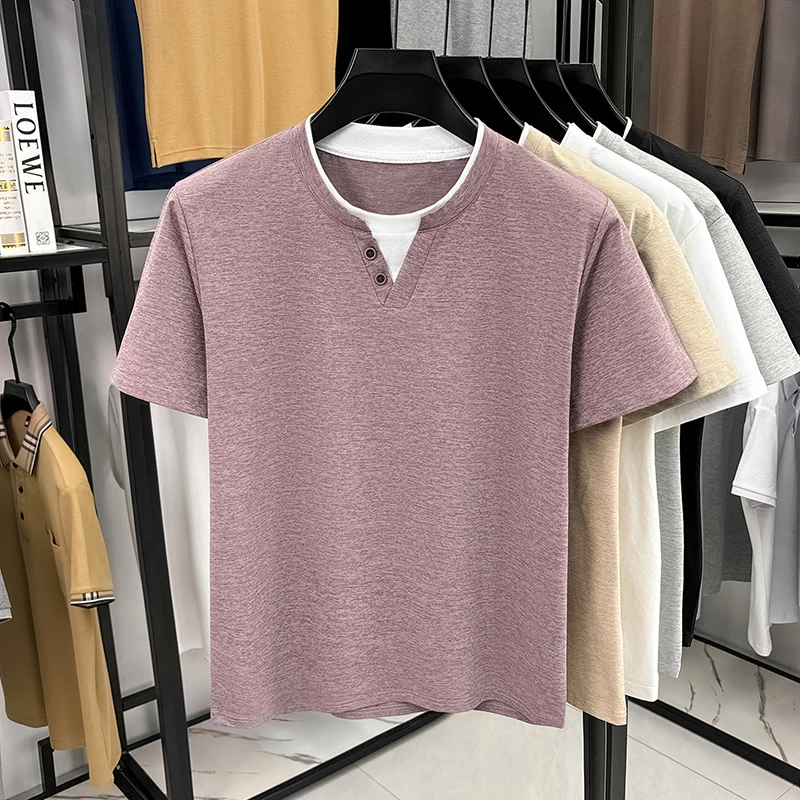Men's Minimalist Henley Neck T - огляд і ціна Embellish Knit