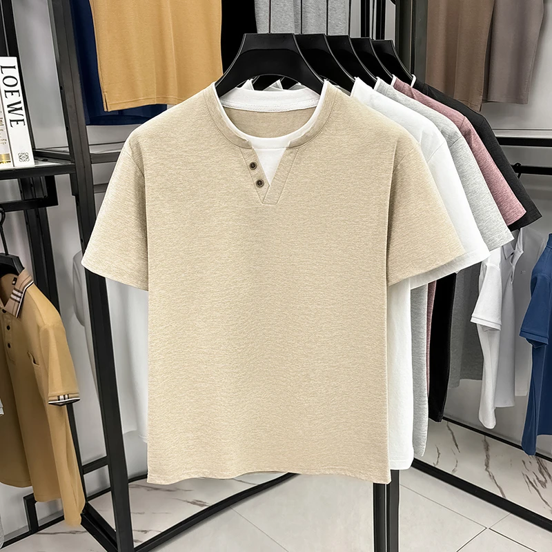 Men's Minimalist Henley Neck T - огляд і ціна Embellish Knit
