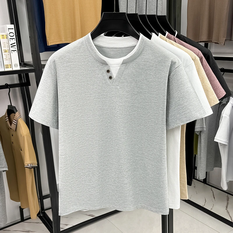 Men's Minimalist Henley Neck T - огляд і ціна Embellish Knit