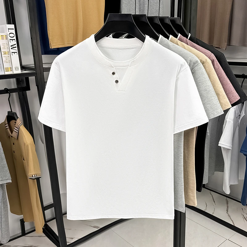 Men's Minimalist Henley Neck T - огляд і ціна Embellish Knit