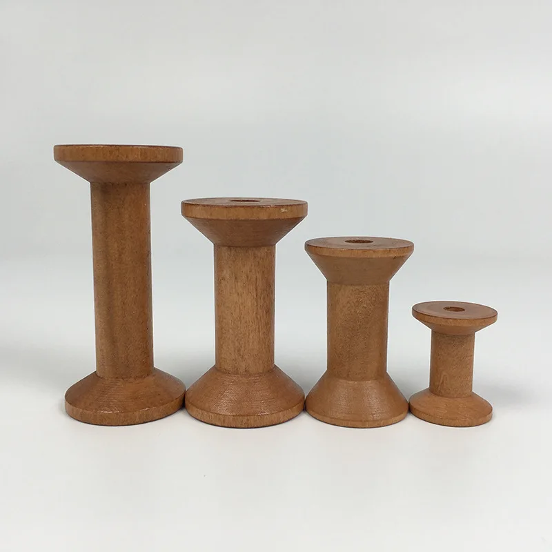 1Pc Vintage Wooden Spools DIY  - огляд і ціна Organza Ribbon Spool