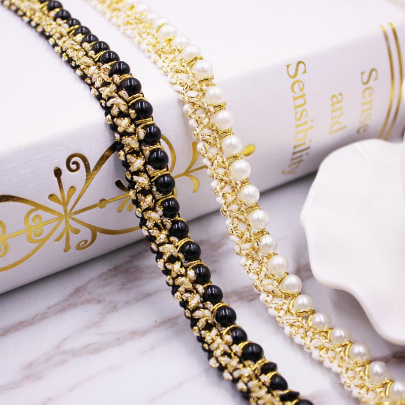 10yards DIY accessories Pearl  - огляд і ціна Beaded Trim Fringe