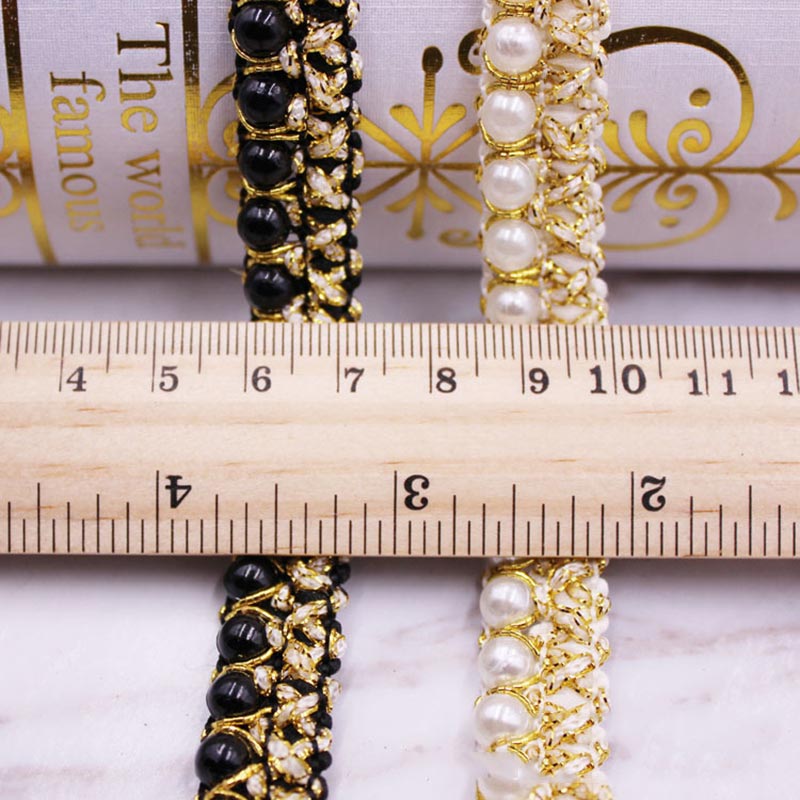 10yards DIY accessories Pearl  - огляд і ціна Beaded Trim Fringe