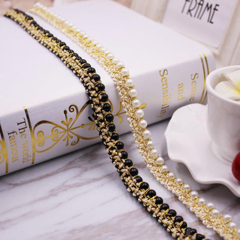 10yards DIY accessories Pearl  - огляд і ціна Beaded Trim Fringe
